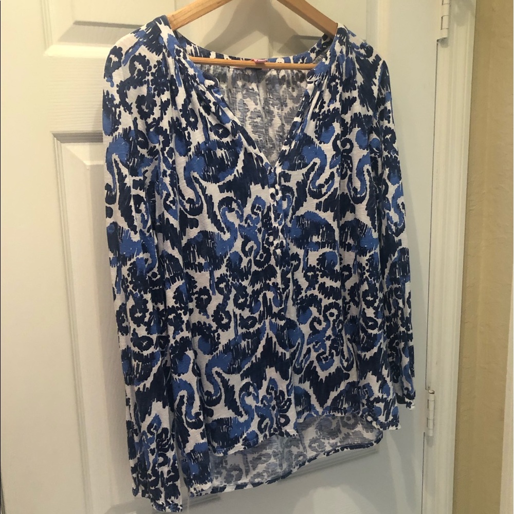 Lilly Pulitzer blue flamingo tunic
